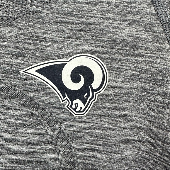 Lululemon Heather Gray Swiftly Tech Longsleeve LA Rams Logo Size 10 - Picture 2 of 9